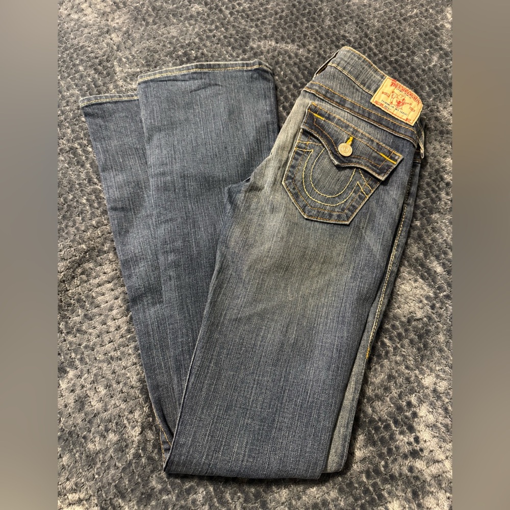 True Religion Boot Cut Jeans in Dark Blue